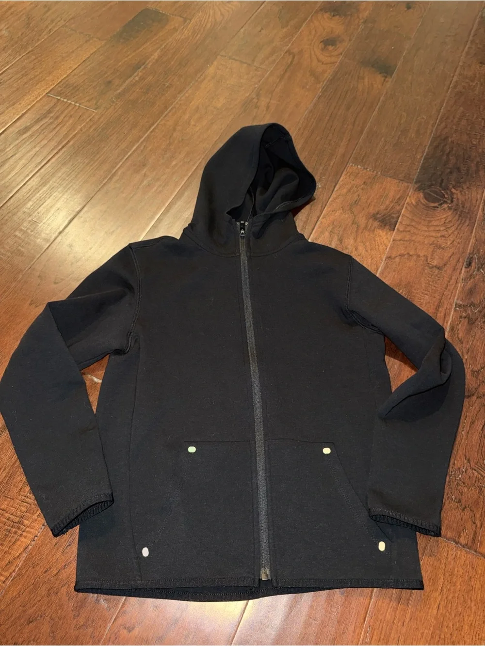 NWOT Gap Kids Black Zip Up Hoodie size L